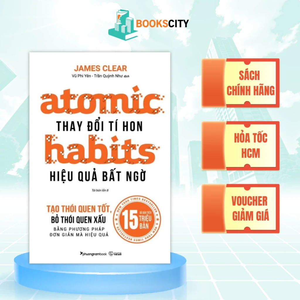 Bìa sách Atomic Habits